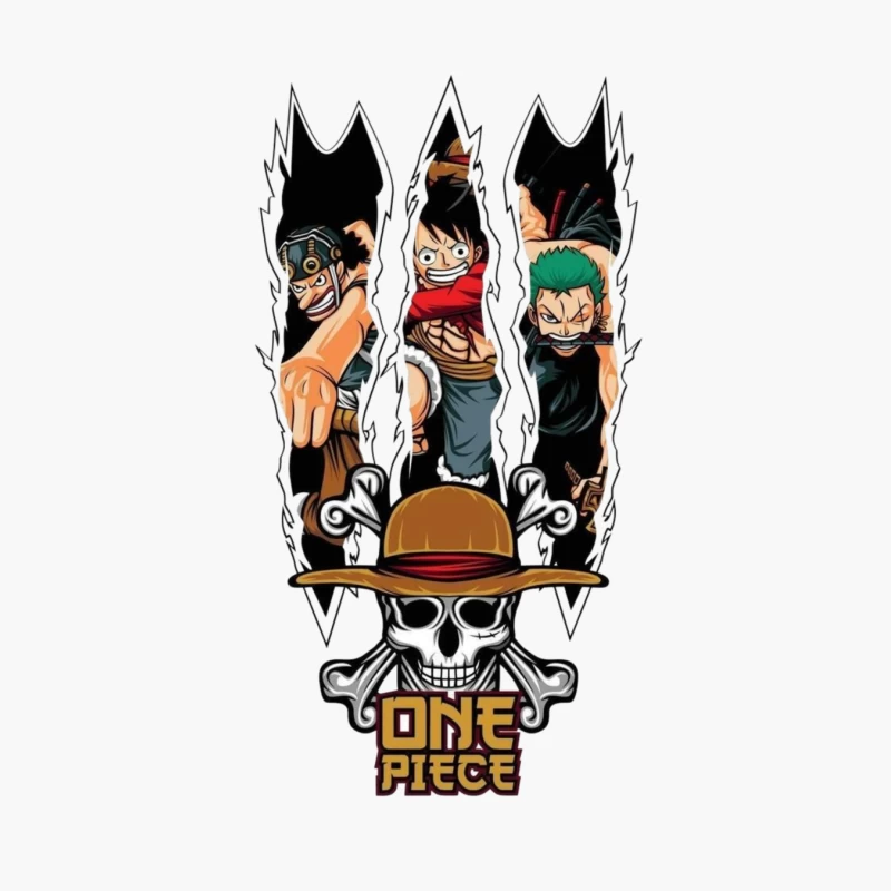 One Piece Character Artwork Cotton Tote Bag