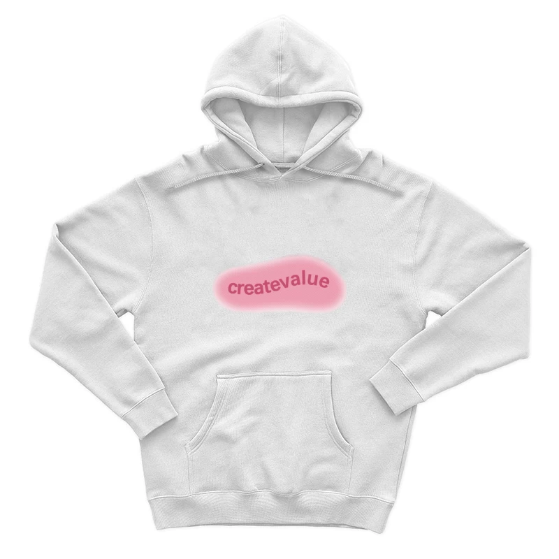 Forma rosa con scritta Create Value Felpa con cappuccio Uomo