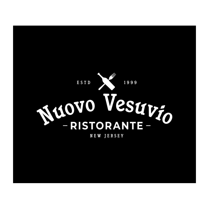 Vintage Logo of Nuovo Vesuvio: Italian Restaurant in New Jersey Since 1939 Tapestry