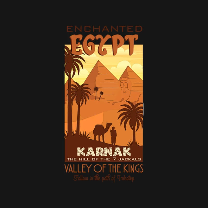 Mummy Travel Poster Mouse Pad