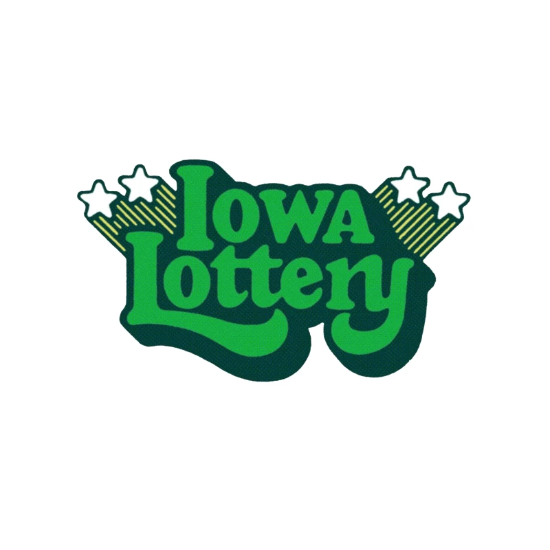 Vintage-Style Iowa Lottery Green Logo with Stars Tapestry