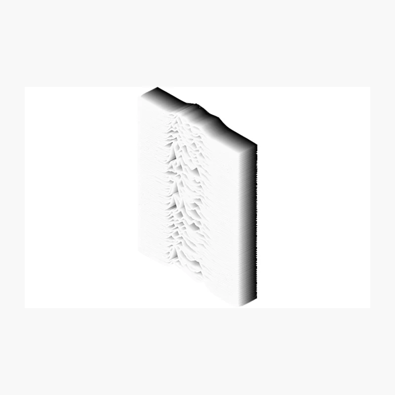 3D Unknown Pleasures Inspired Graphic Design Artwork Travel Mug