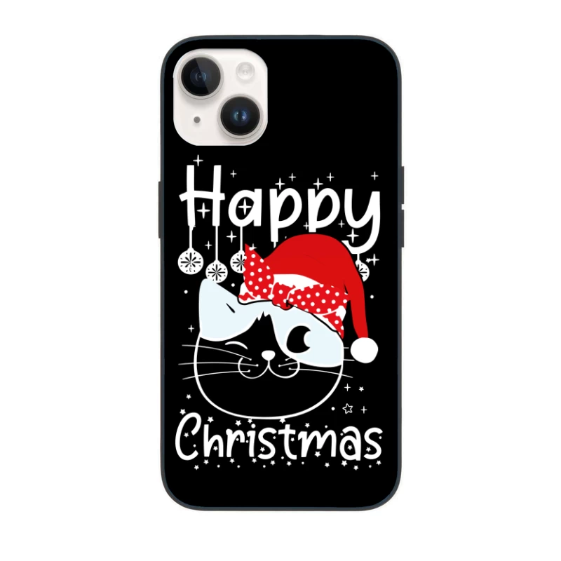 The Festive Feline Cheer iPhone Case