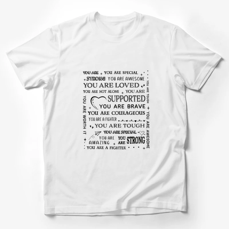 Motivierende Botschaften für Stärke Herren T-Shirt