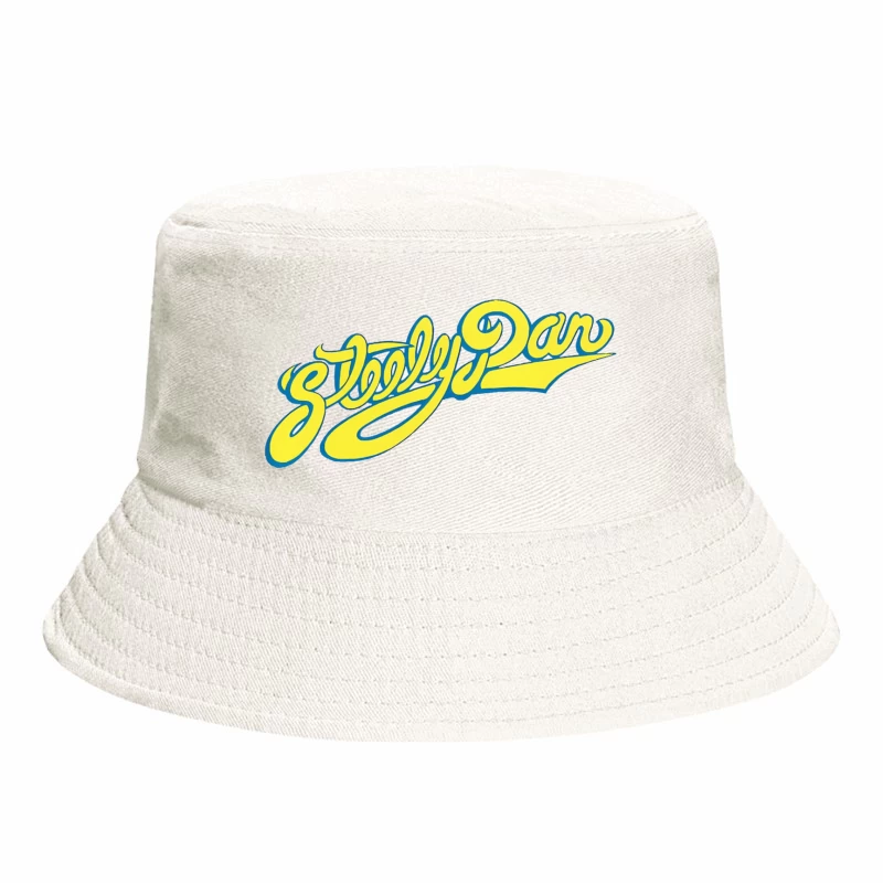 Steely Dan Classic Yellow Cursive Band Logo Bucket Hat