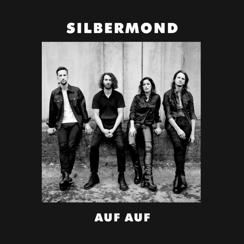 German Rock Band Silbermond - Black and White Promotional Photo Male T-Shirt