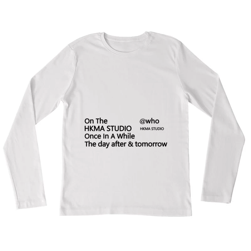 Einmal im HKMA Studio Damen Langarm T-Shirt