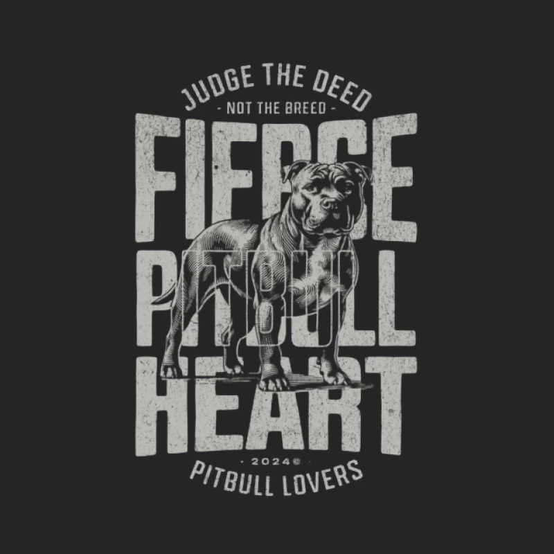 Furchtloses Pitbull-Herz Herren Pullover Sweatshirt