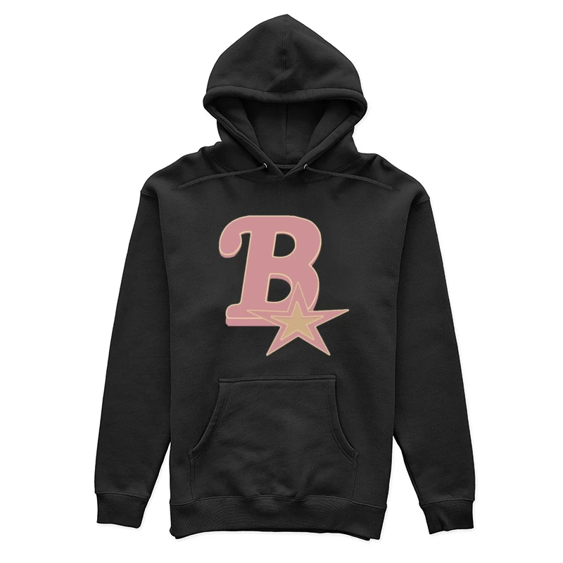 Rosa Buchstabe B mit Stern Damen Pullover Hoodie