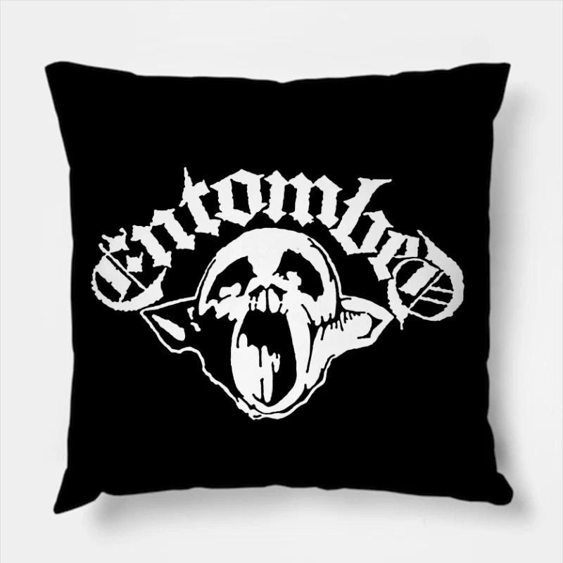 Entombed But Life Goes On Throw Pillow