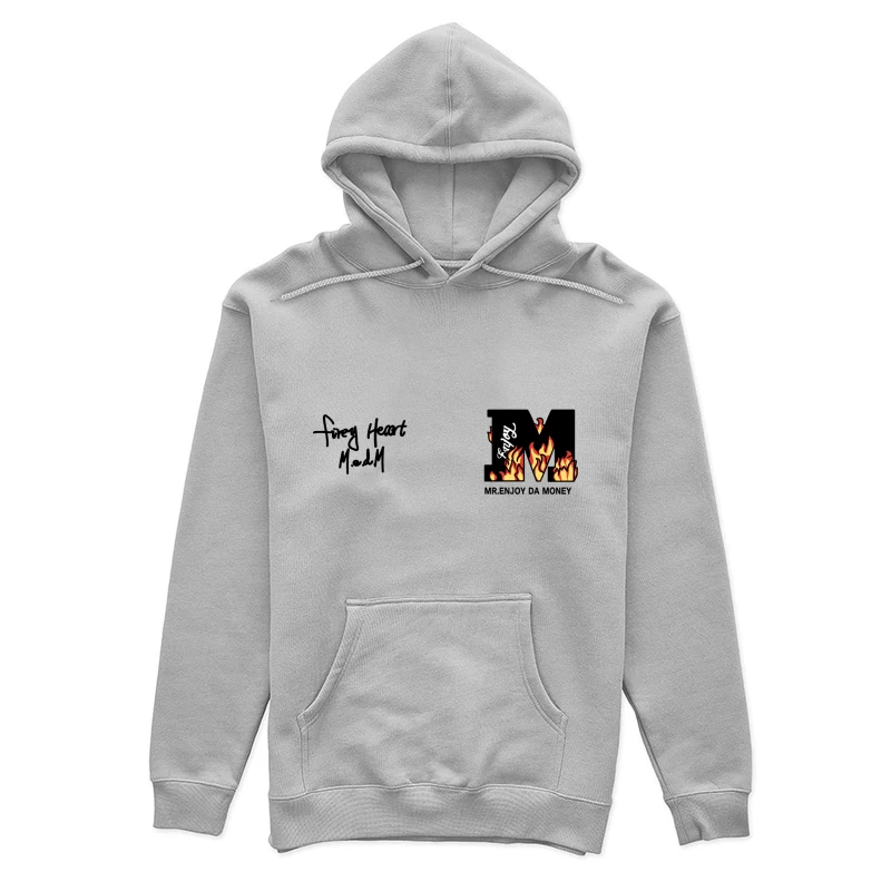 Kunstwerk mit Flammen Damen Pullover Hoodie