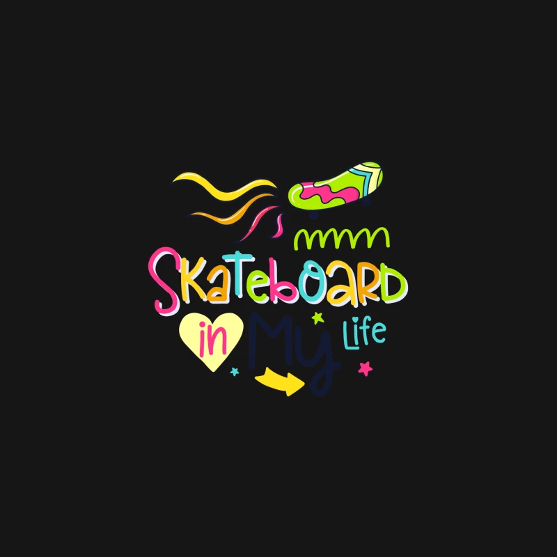Skateboard dans ma vie Femme T-Shirt
