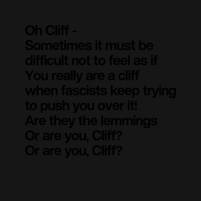 Cliff Richard - Rick Young Ones Poem Mouse Pad