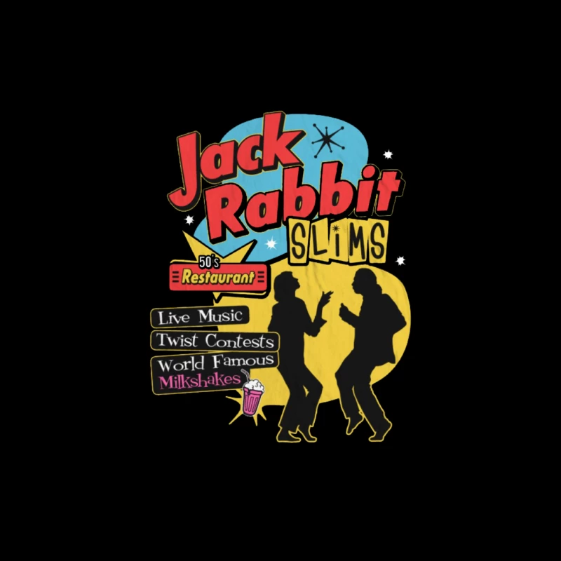 Jack Rabbit Slim's Retro 2 Throw Pillow