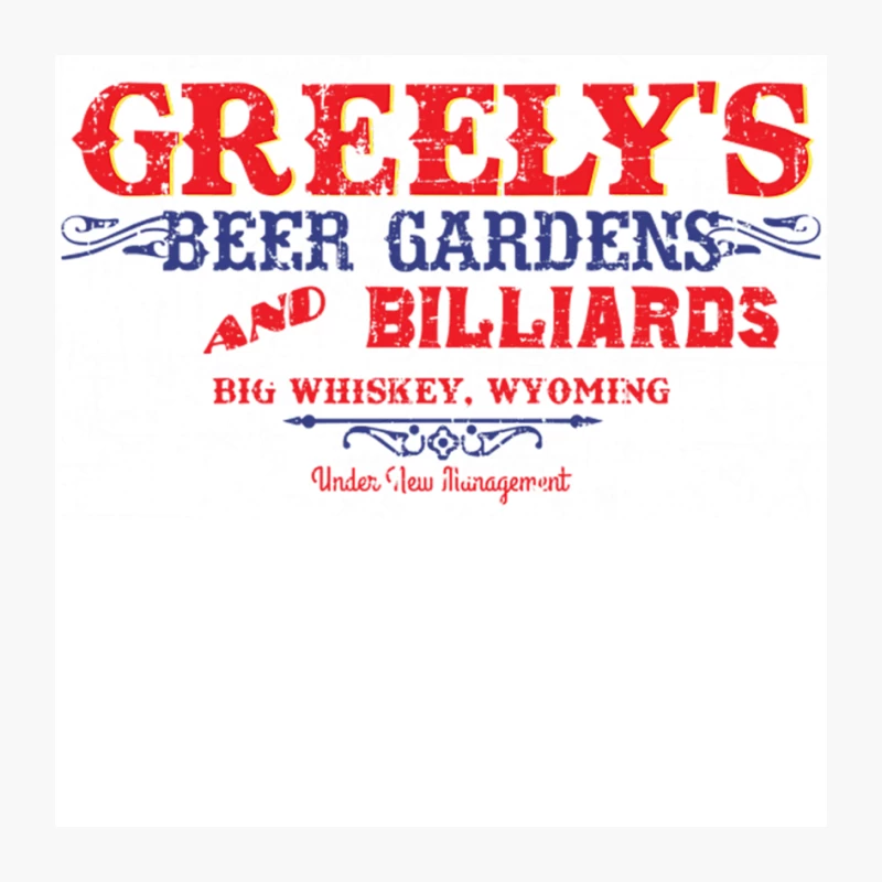 Greelys Beer Garden & Billiards from Unforgiven - distressed Pin