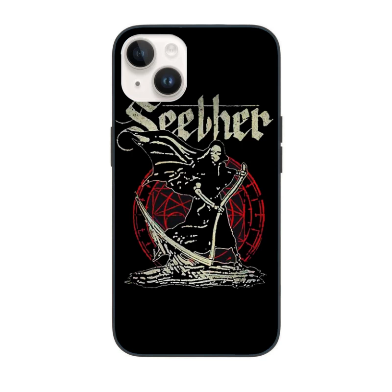 Gothic Skeleton Band Art - Seether Rock Metal Design iPhone Case