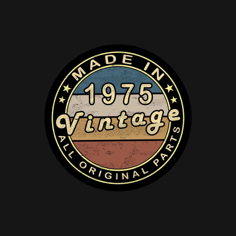 Vintage Design - Made in 1975 Herren Langarm T-Shirt