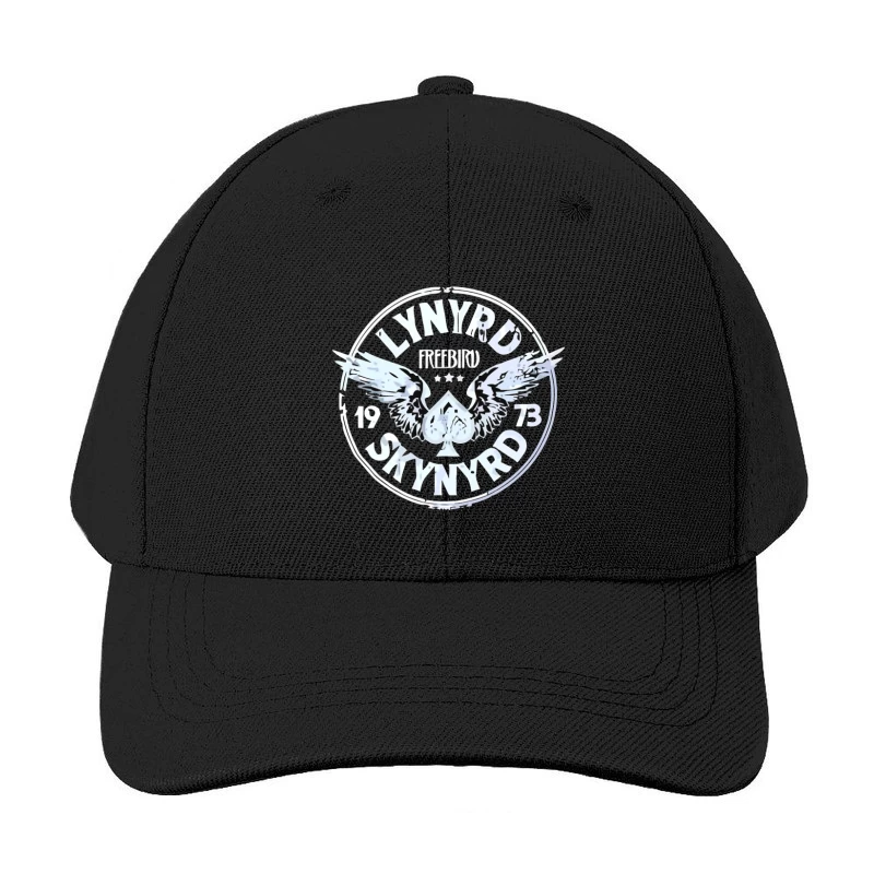 Lynyrd Skynyrd Freebird Winged Spade Logo 1973 Baseball Cap