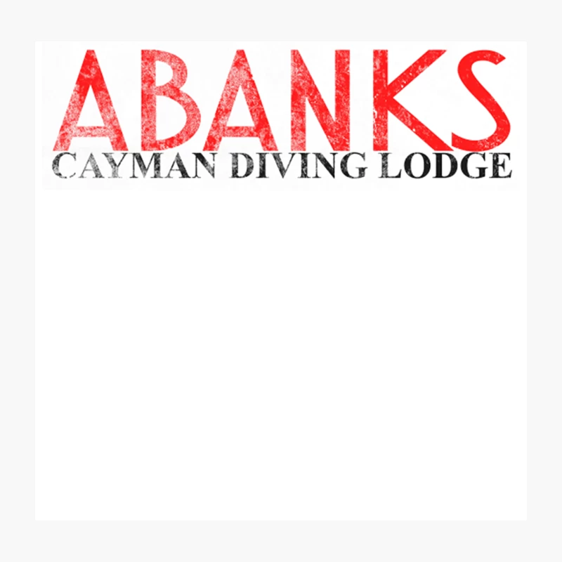 Abanks Cayman Diving Lodge, distressed Throw Pillow
