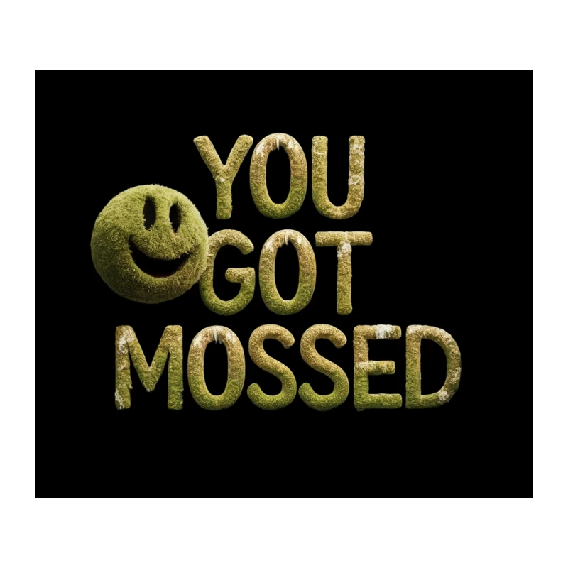 Mossy Wordplay: Smiley Nature Pun Tapestry