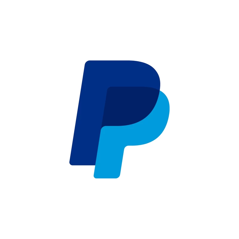 PayPal Double P Logo Design in Blue Shades Throw Pillow