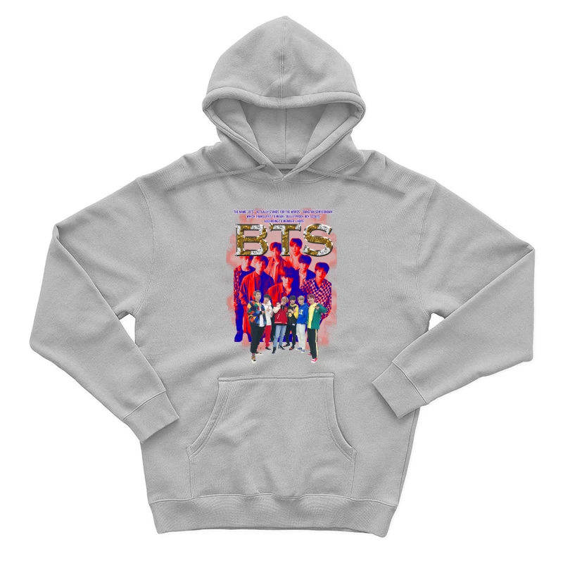 BTS Group Members and Name Meaning Male Pullover Hoodie