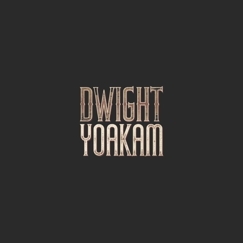 Dwight Yoakam Vintage Typography Album Cover Baseball Cap