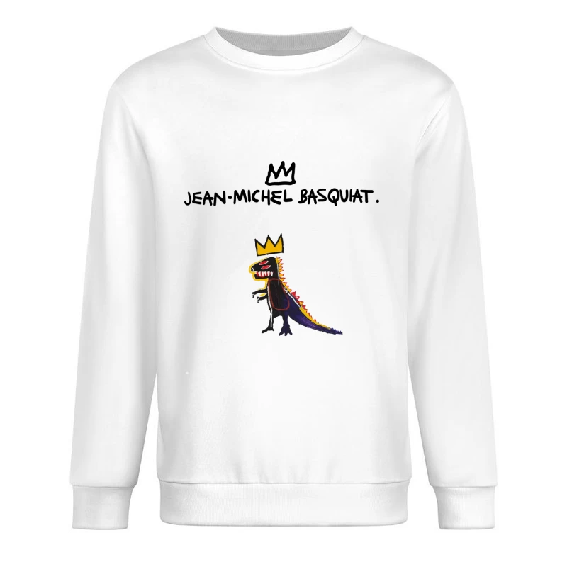 Krönender Dinosaurier mit Ausdruck Herren Pullover Sweatshirt