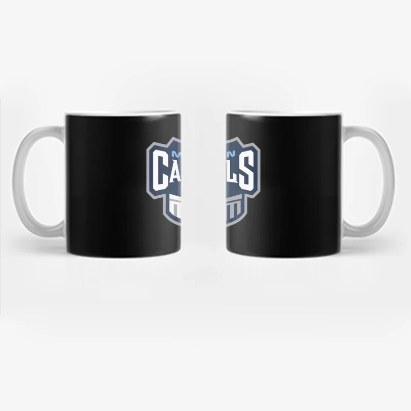 Madison Capitols Hockey Team Logo featuring Wisconsin State Capitol Building Coffee Mug