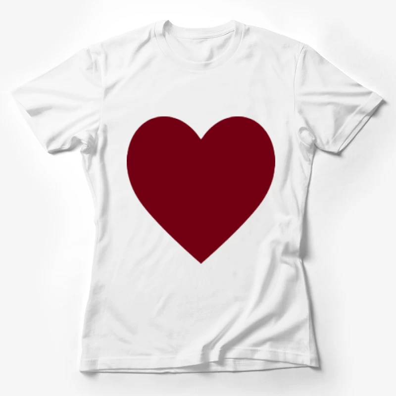 Rotes Herz Symbol Damen T-Shirt