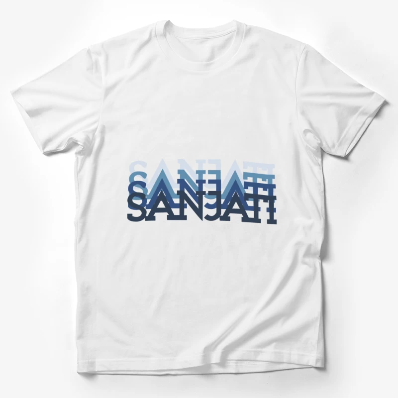 Stapel von blauen Buchstaben Herren T-Shirt