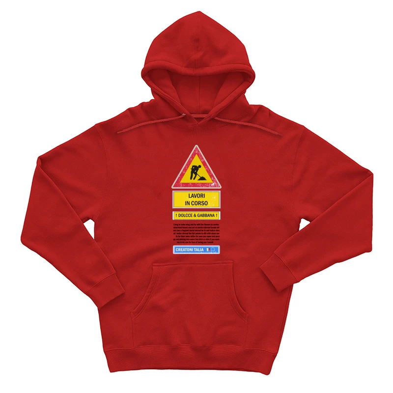 Baustelle Werbeschild Herren Pullover Hoodie