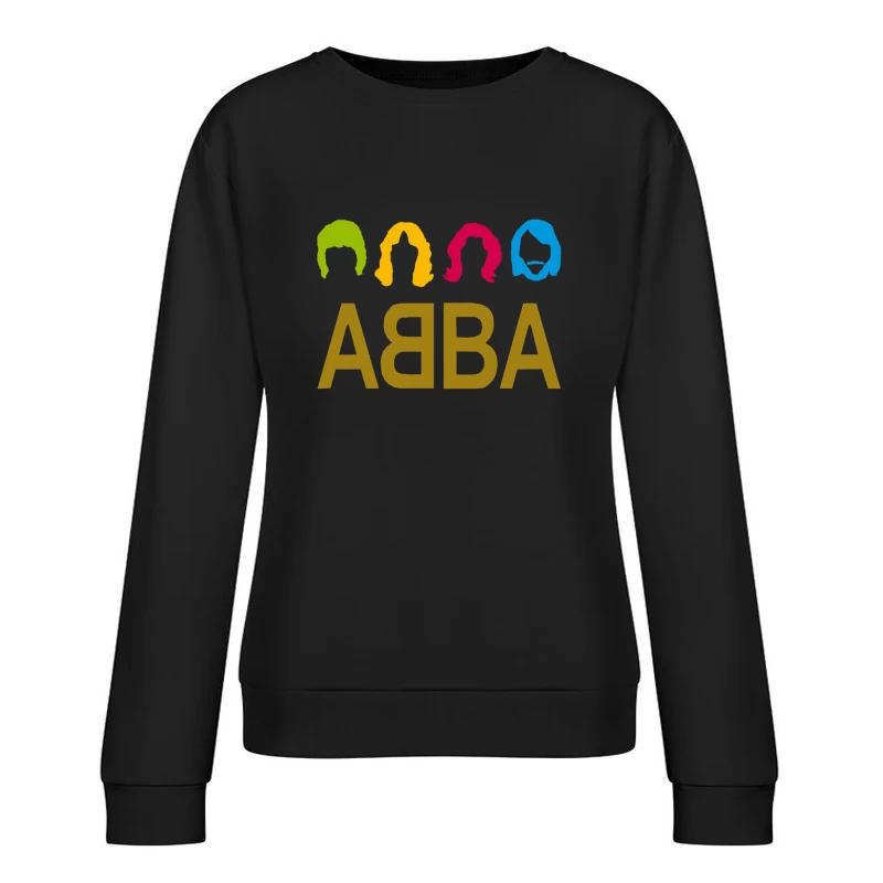 Abba Band Colorful Female Pullover Sweatshirt