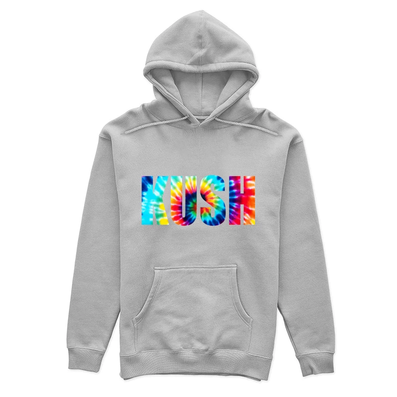 Colorful Tie-Dye KUSH Text Female Pullover Hoodie