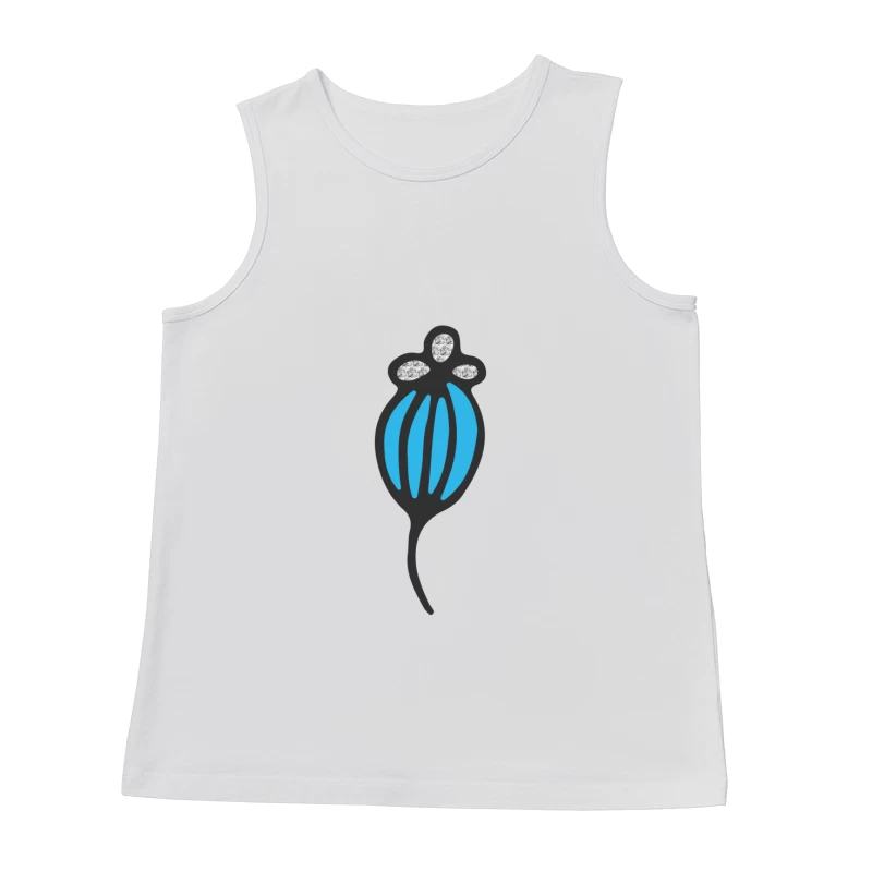 Motif bleu moderne Homme Débardeur