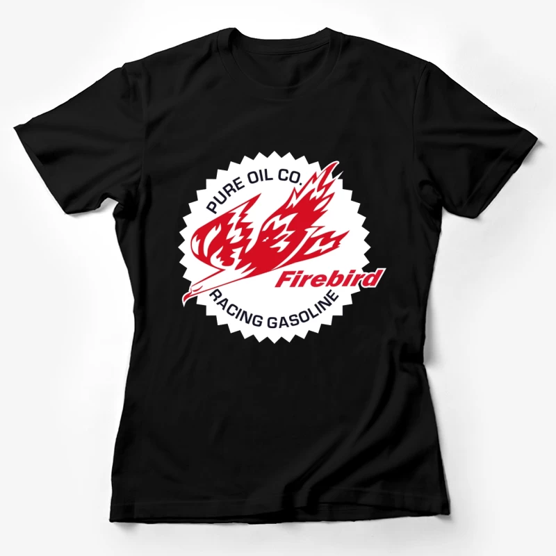 Vintage Pure Oil Company Firebird Racing Gasoline Logo Female T-Shirt