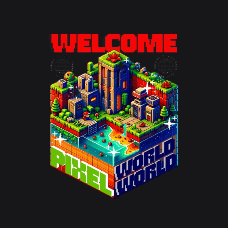 Willkommen in der Pixelwelt Damen Pullover Hoodie