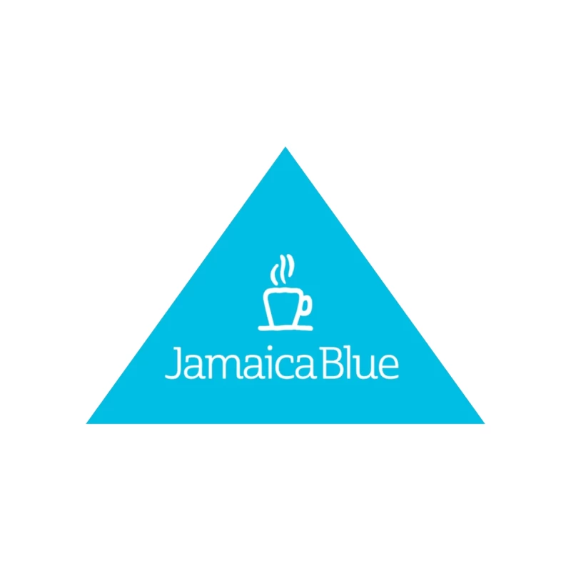 Jamaica Blue Coffee Brand Triangle Logo Mouse Pad