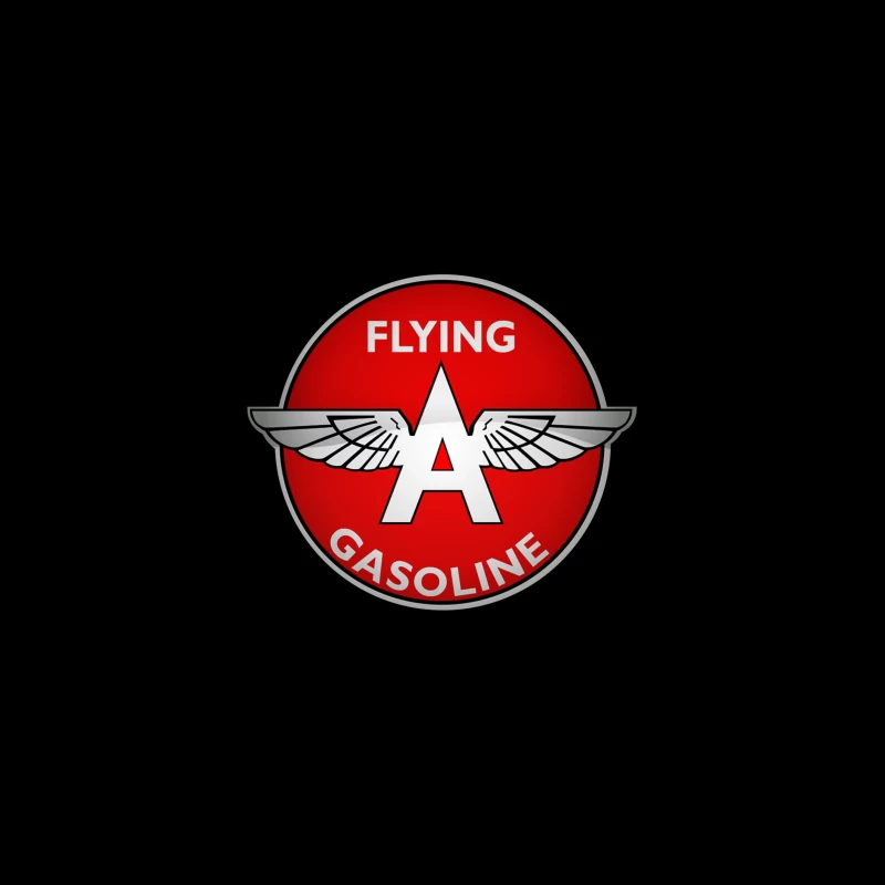 Vintage Flying A Gasoline Aviation Logo Desk Mat