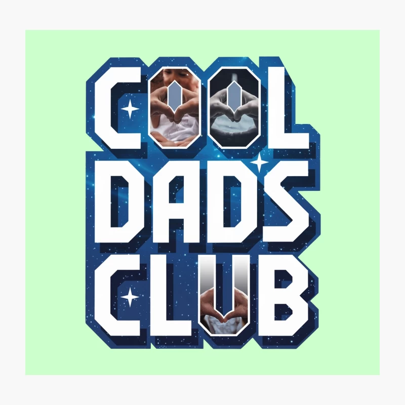 Cool Dads Club: Celebrating Fatherhood with Space-Themed Ultrasound Typography Throw Pillow