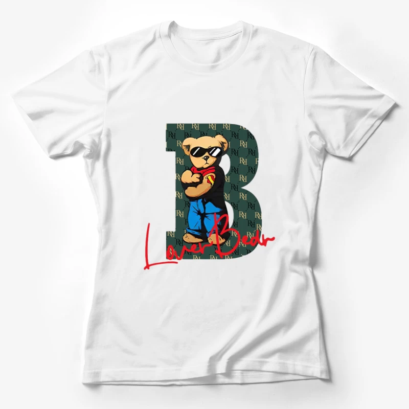 Stilvoller Bär mit Sonnenbrille Damen T-Shirt