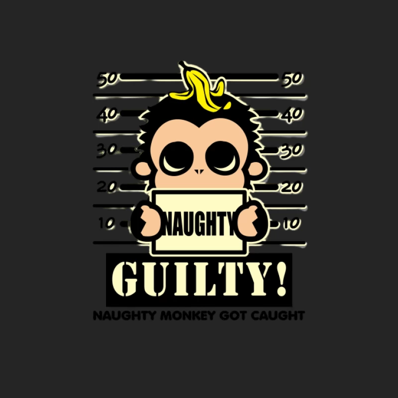 Naughty Monkey erwischt Herren Pullover Sweatshirt