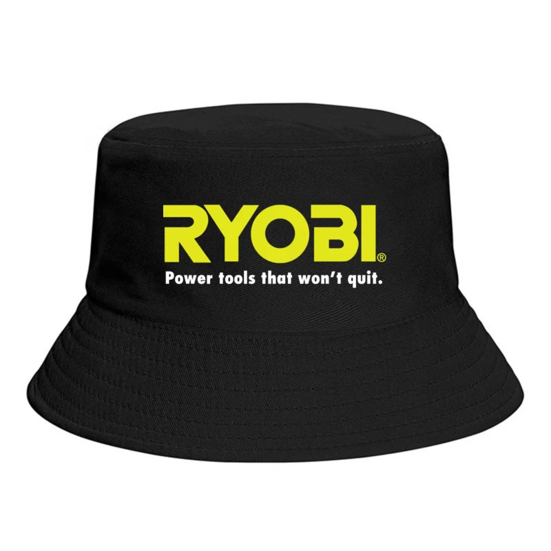 Ryobi Power Tools Corporate Logo with Slogan Bucket Hat