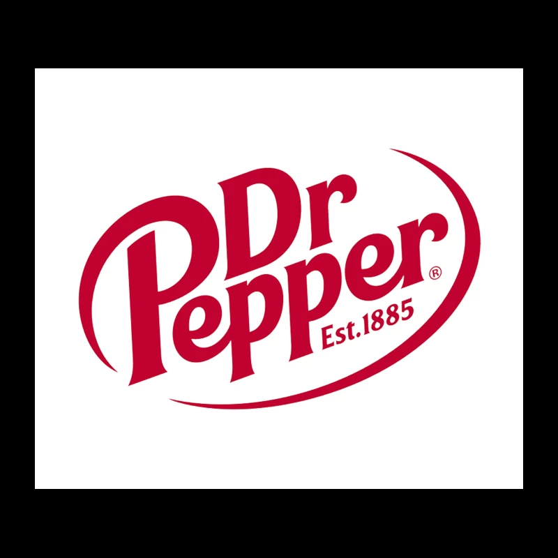 Dr Pepper Classic Red Logo Design - Established 1885 Tapestry