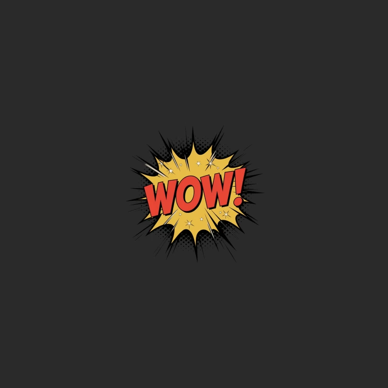 Retro Pop Art Comic Book Exclamation: WOW! Baseball Cap