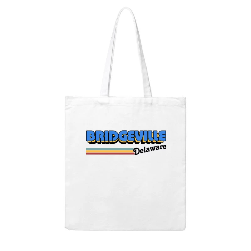 Bridgeville, Delaware   Retro Style Design Cotton Tote Bag