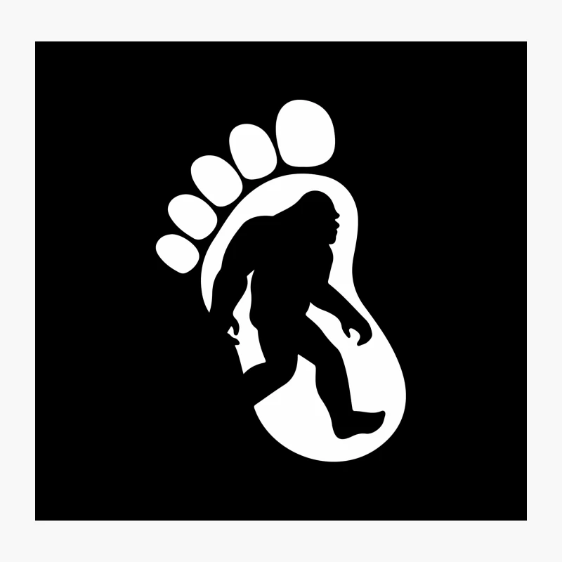 Foot Gone Squatchin Throw Pillow