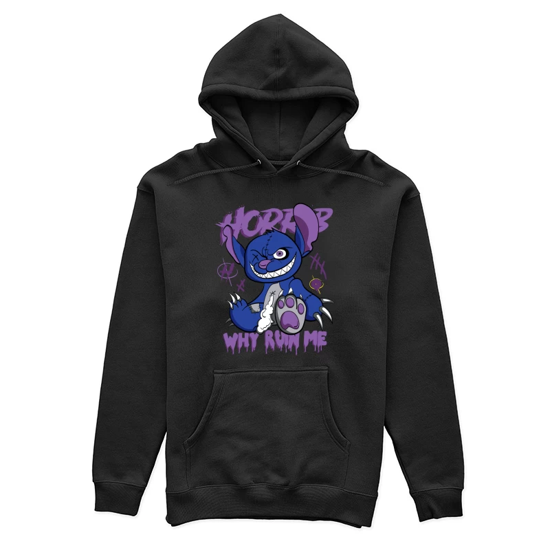 Gruseliges Monsterdesign Damen Pullover Hoodie