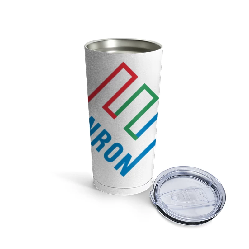 Enron Corporation Logo - Historic Energy Company Symbol Travel Mug