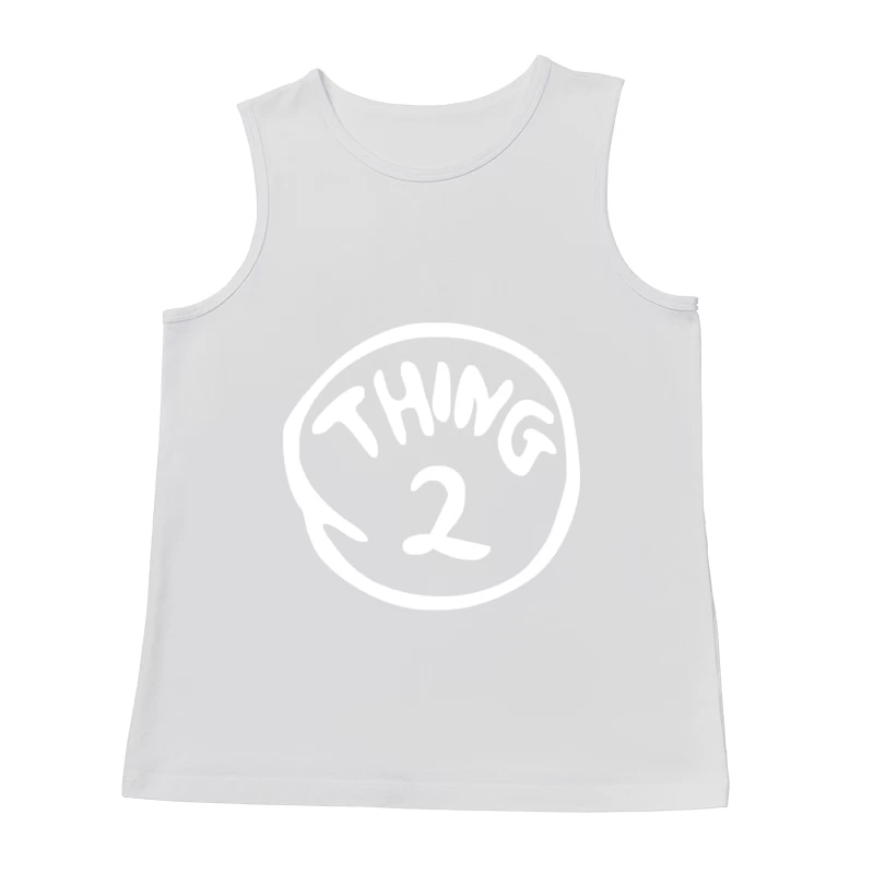 Thing 1 and Thing 2 Red Dr Suess Cat In A Hat Fancy Fun Male Tank Top